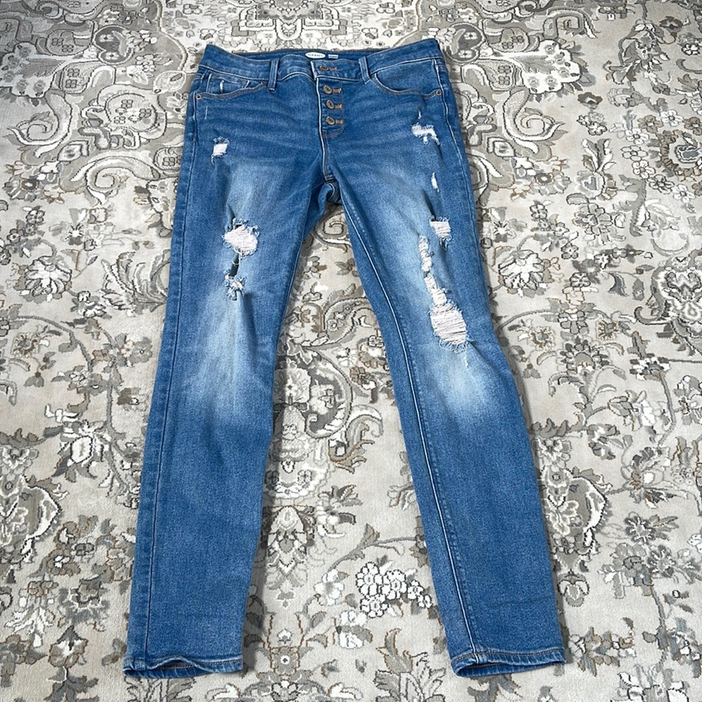 OLD NAVY Rockstar Light Blue Jeans SIZE 8